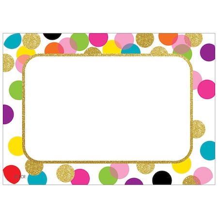 Teacher Created Resources Confetti Name Tags/Labels, PK216 TCR5885